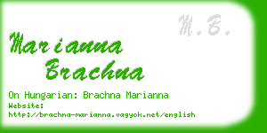 marianna brachna business card